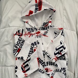 WOMENS TOMMY HILFIGER CROPPED SWEATSHIRT